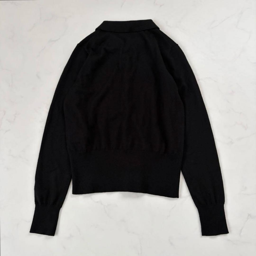 Sandro Paris サンドロ ビジュー襟 ニットカーディガン ブラック