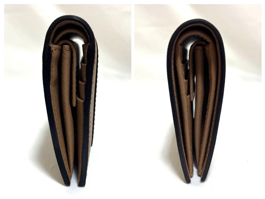 【カリン】【極美品】MARNI マルニ 二つ折り財布 ブラウン