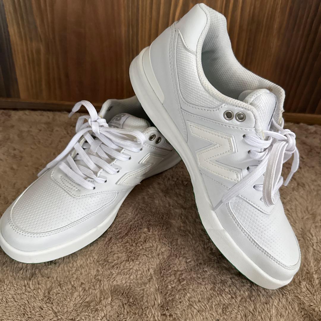 New Balance 574 ホワイト ゴルフシューズ