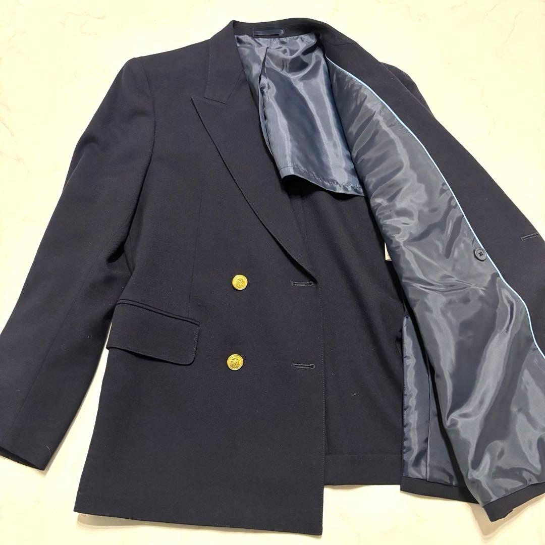 極美品　ジェイプレス J.PRESSダブルブレザー　紺ブレ　金ボタン　ネイビー