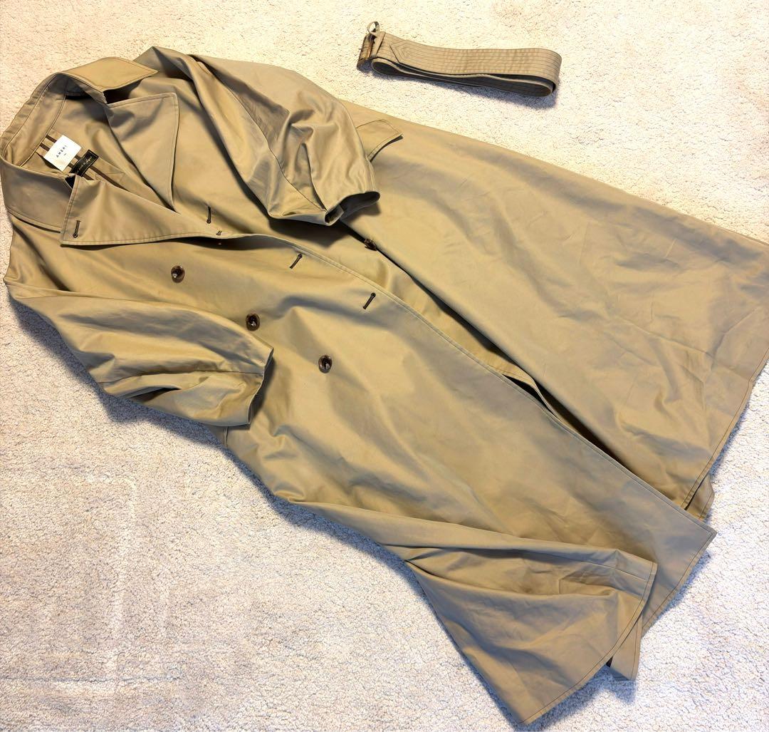 【AMERI】 TURKEY ORGANIC FLARE TRENCH COAT