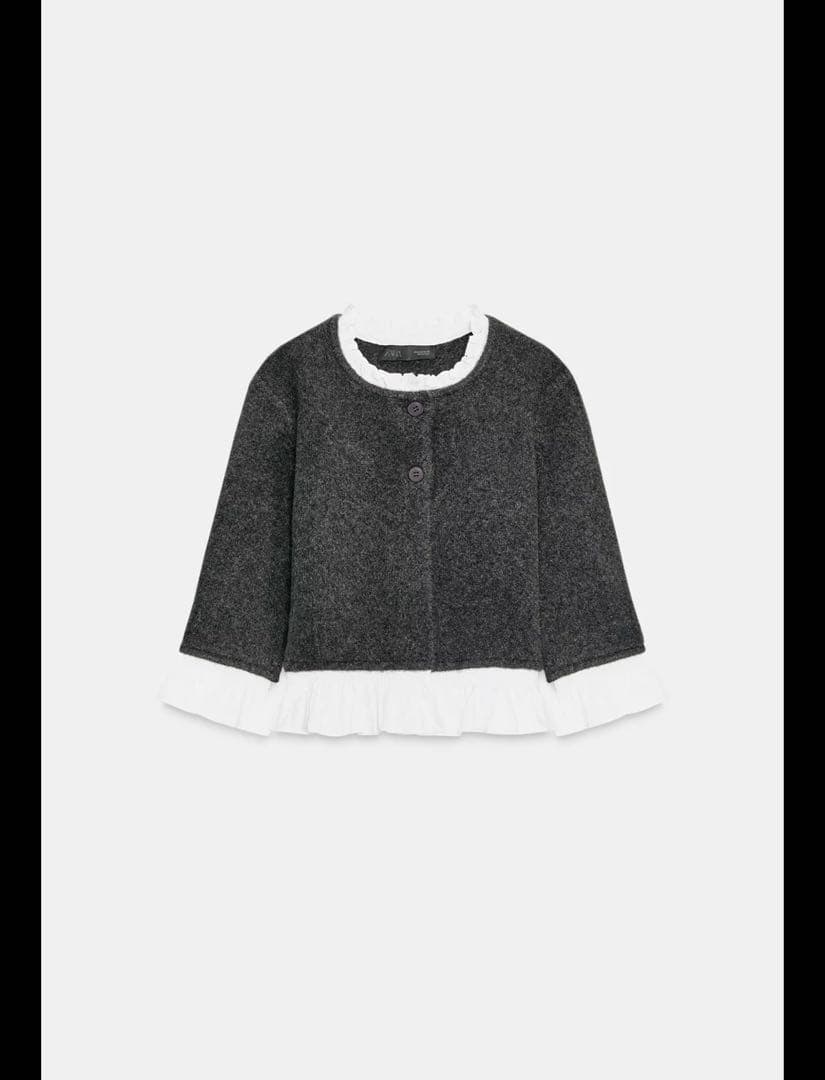 ZARA 新品未使用　ポプリンコンビニットジャケット　トップス　カーディガン