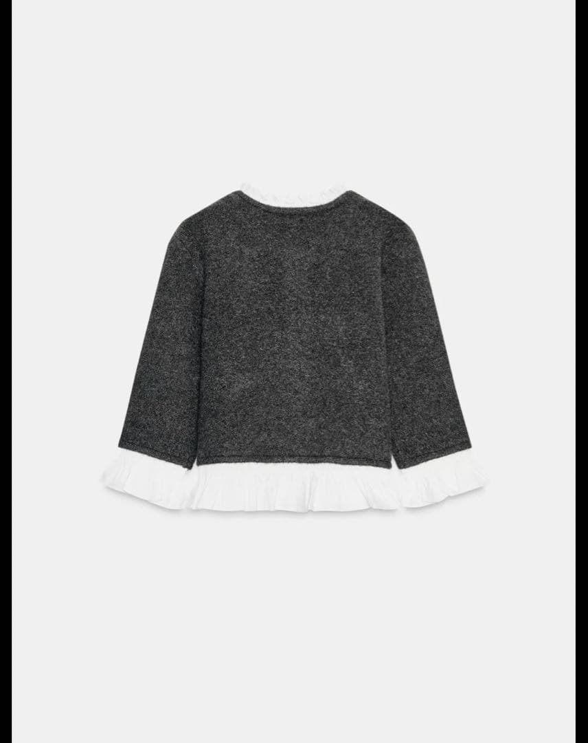 ZARA 新品未使用　ポプリンコンビニットジャケット　トップス　カーディガン