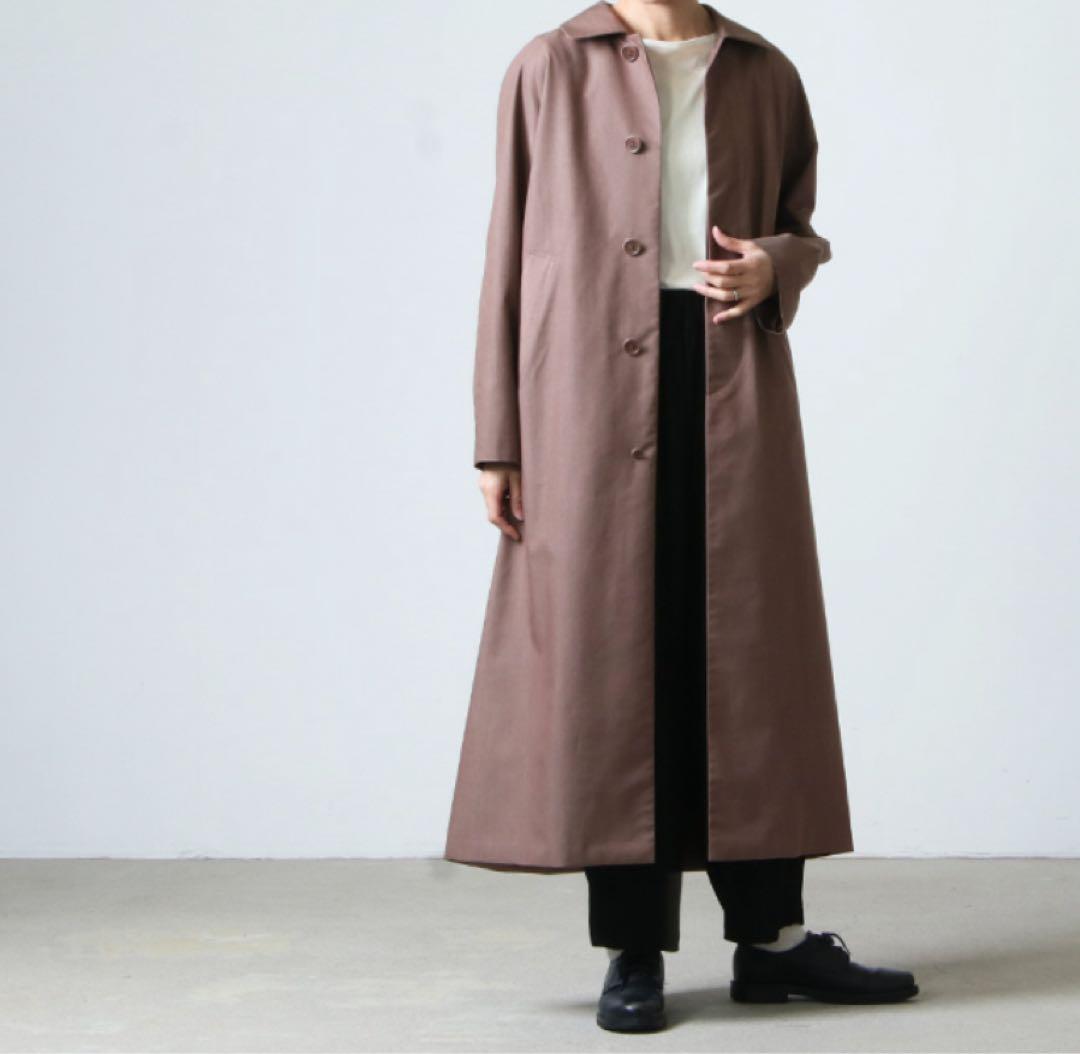 YAECA SOUTIEN COLLAR COAT LONG ステンカラーコート
