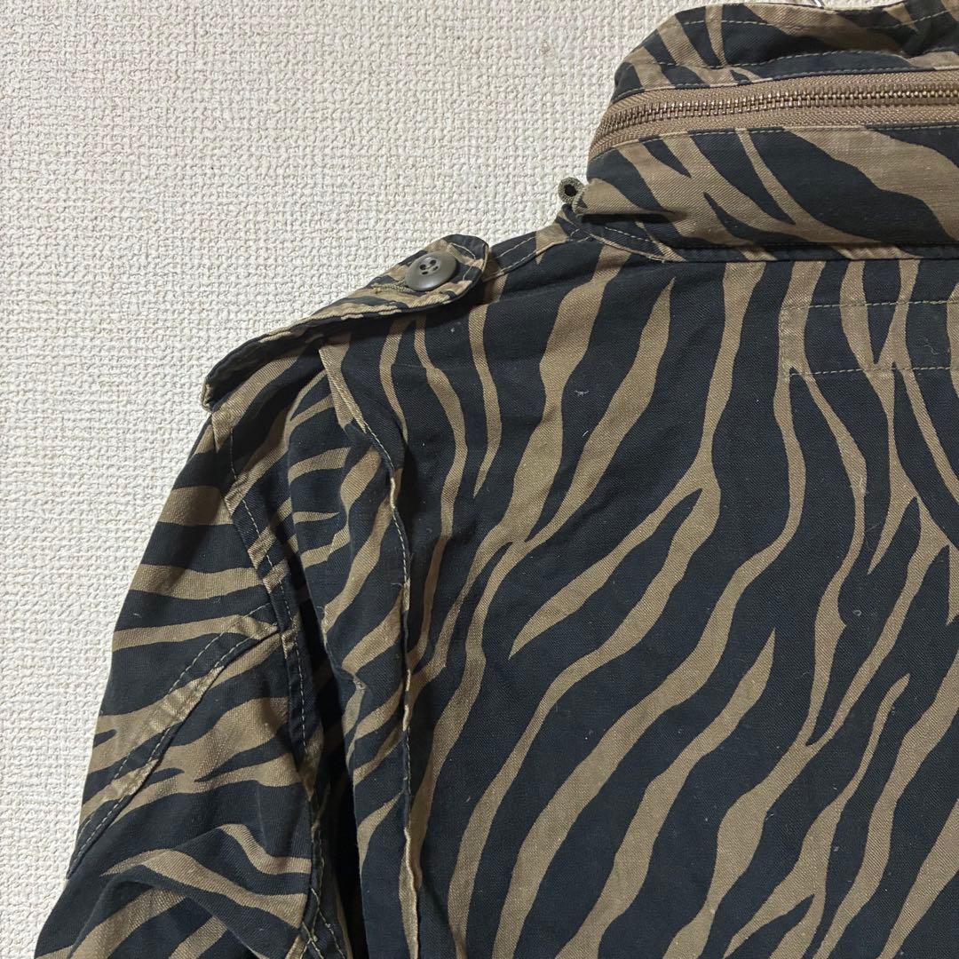 HYSTERIC GLAMOUR トラ柄ミリタリージャケット　ユニセックス