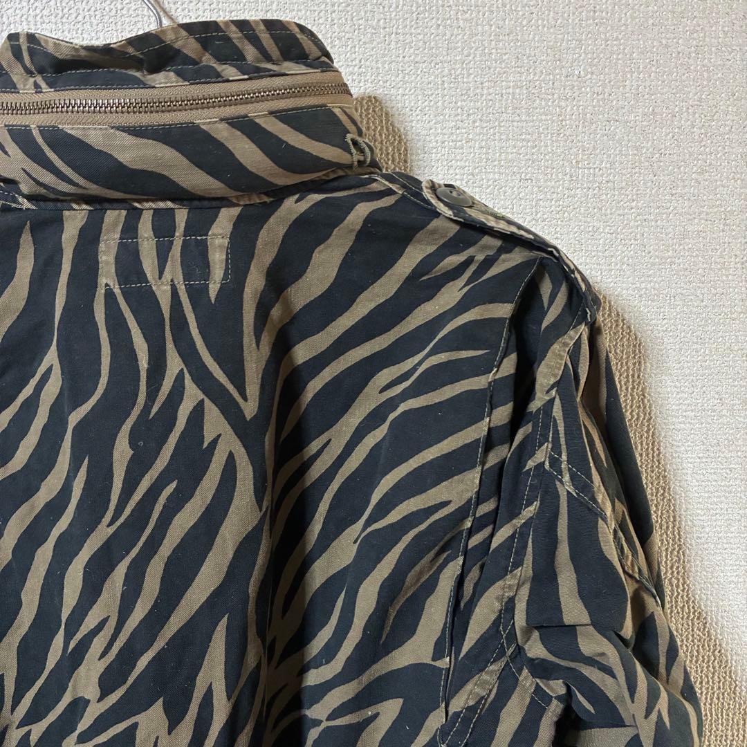 HYSTERIC GLAMOUR トラ柄ミリタリージャケット　ユニセックス