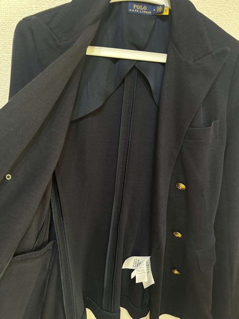 POLO RALPH LAUREN 紺　ブレザー　ダブル　サイズ8