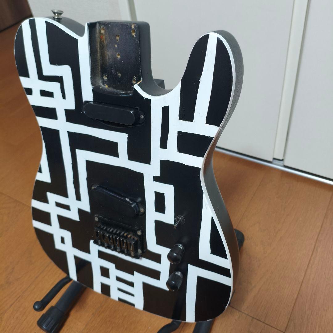 ジャンク品　Fernandes TEJボディのみ　布袋モデル　G柄自作ペイント