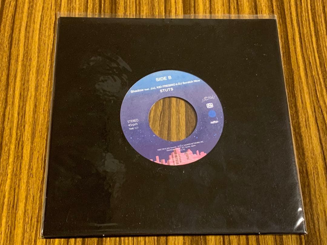 STUTS 夜を使いはたして feat.PUNPEE 7インチレコード
