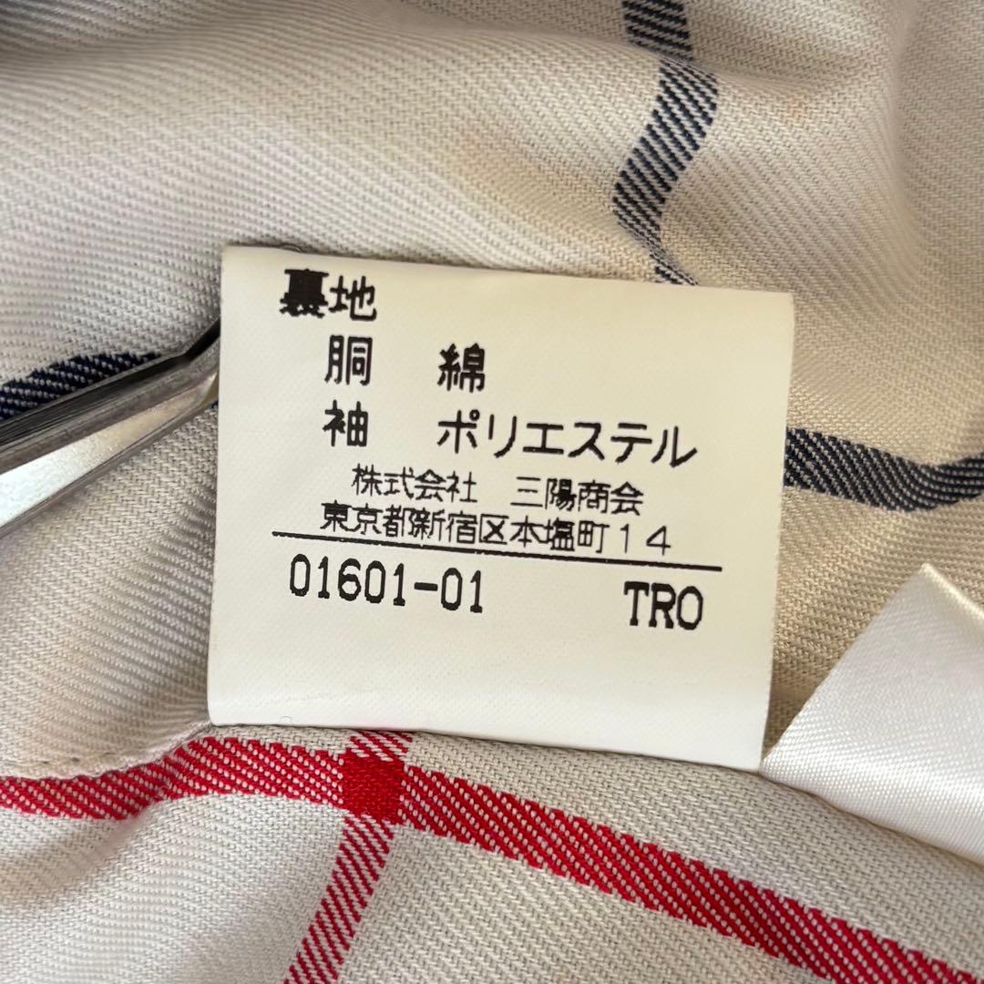 希少✨Burberrys スプリングコート　チェック　Aライン　ネイビー