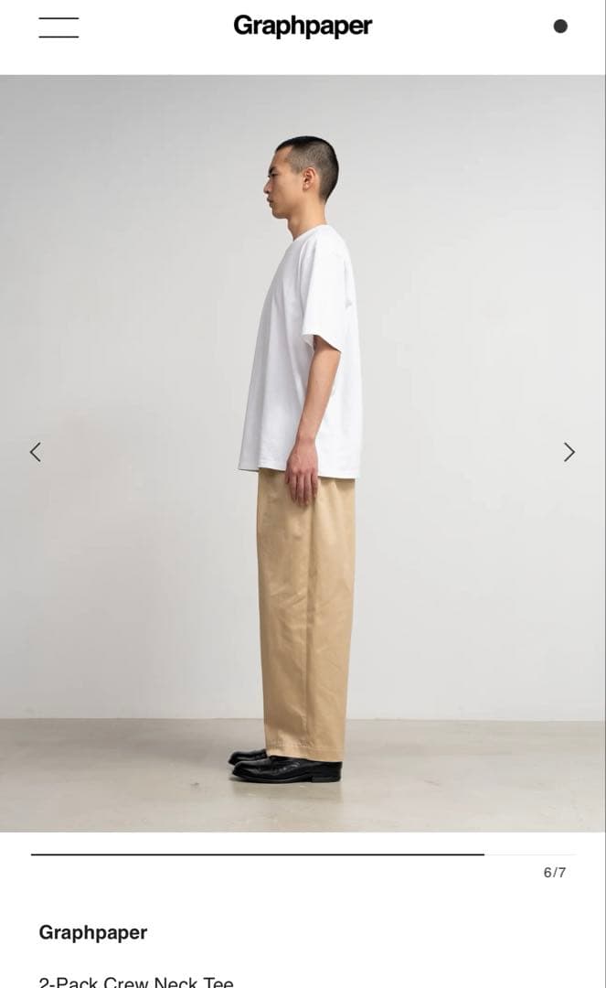 Graphpaper 2-Pack Crew Neck Tee Tシャツ