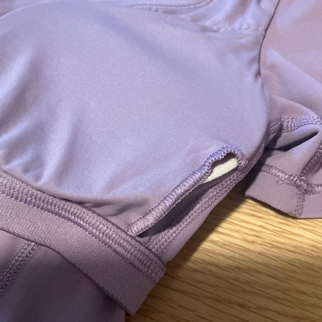 最終値下げ　ルルレモン パット付Tシャツ サイズ6 ラベンダーピンク 新品