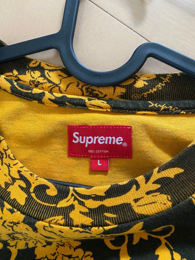 Supreme☆Small Box Tee☆L☆Black Floral