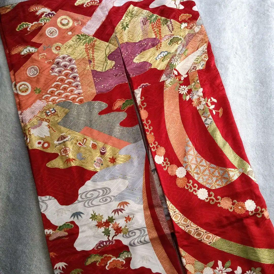 振り袖 正絹 高島屋 金糸