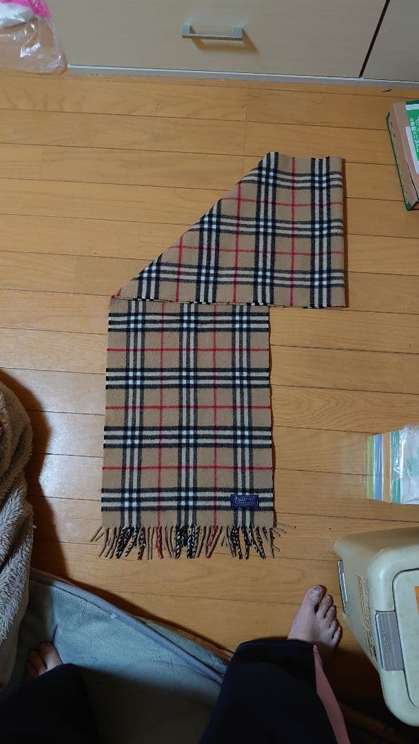 C*y様 【極美品】Burberry ノバチェック柄マフラーラムウール100％