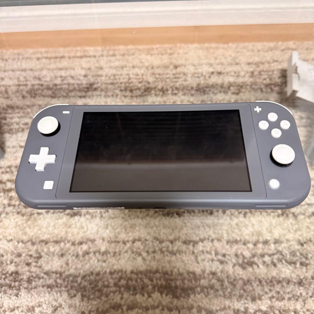 Switch Lite グレー 公式SDカード付き ※アダプターと箱付き
