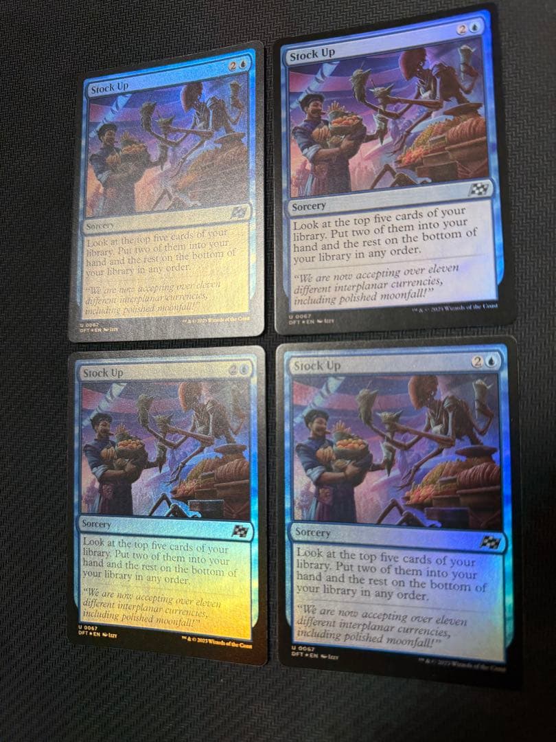 食糧補充　英語　foil 4枚セット