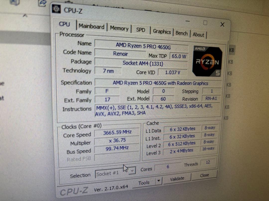 Windowsデスクトップ HP ProDesk 405 G6 RYZEN5 SSD 512GB16GB