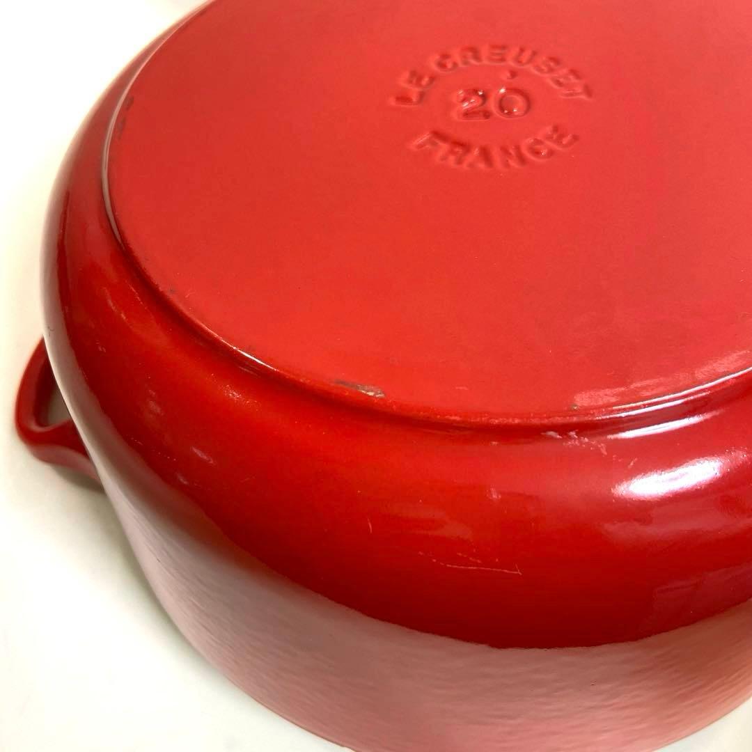 【美品】ルクルーゼ　ココットロンド20cm