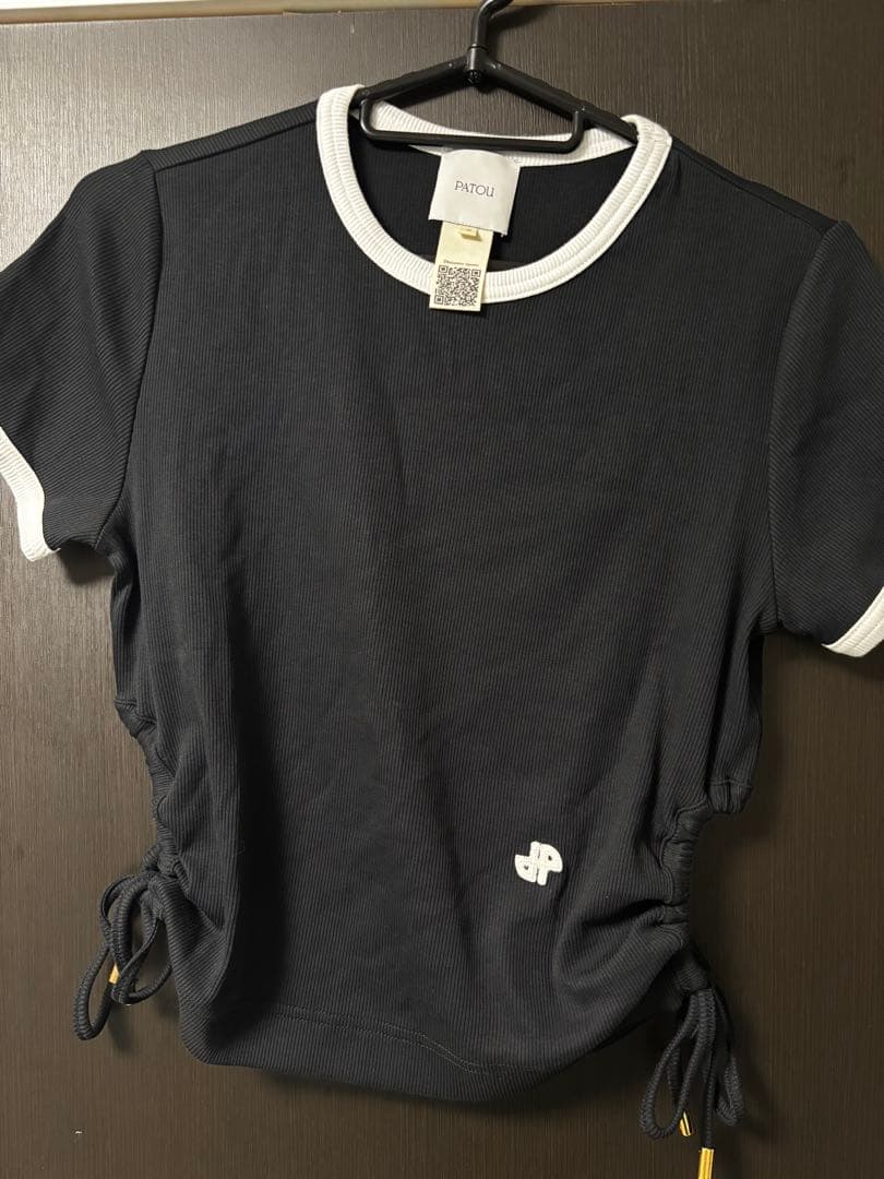 PATOU パトゥ リブニット クロップド Tシャツ