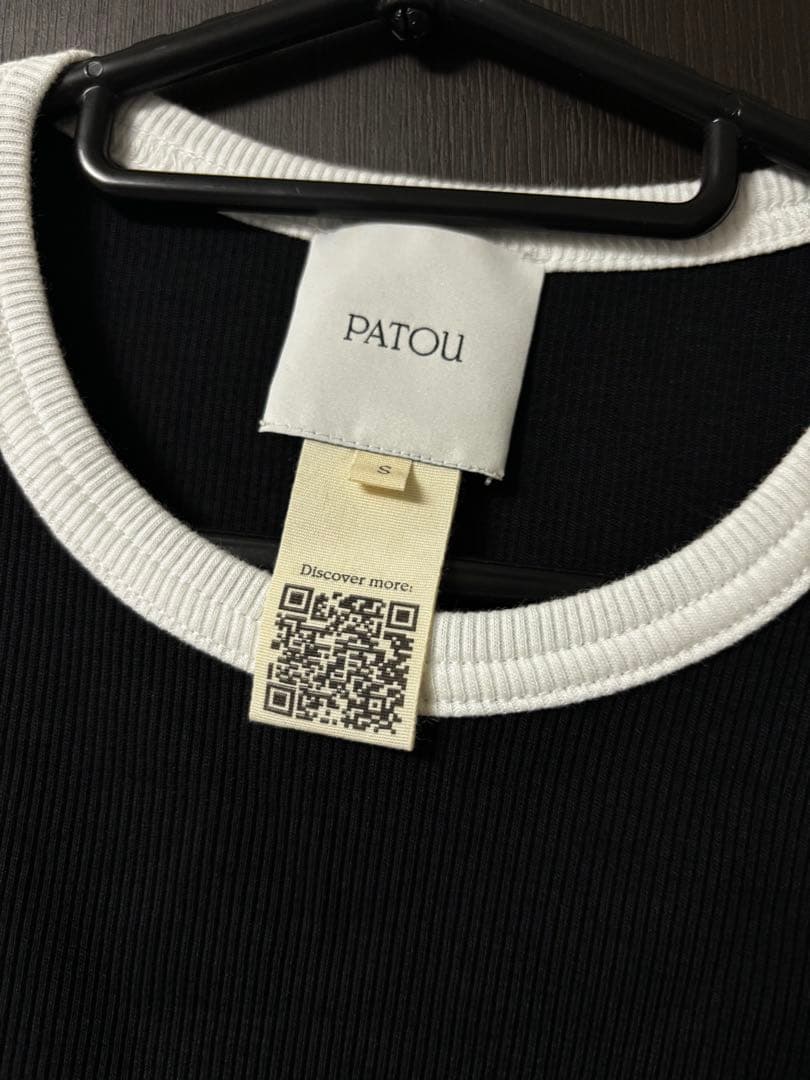 PATOU パトゥ リブニット クロップド Tシャツ