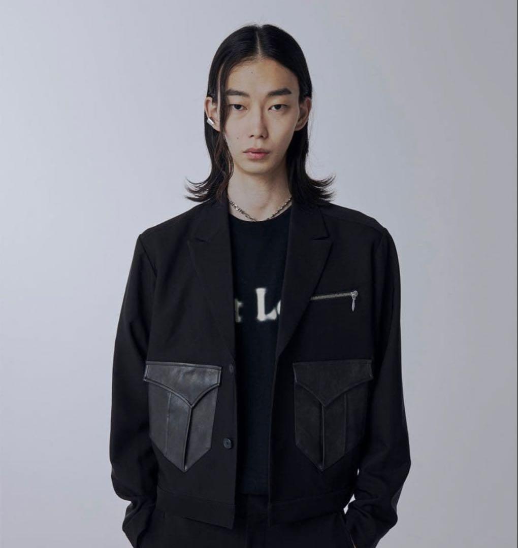 ジャケット・アウター Jentlouis \"Leather pocket short jacket\"