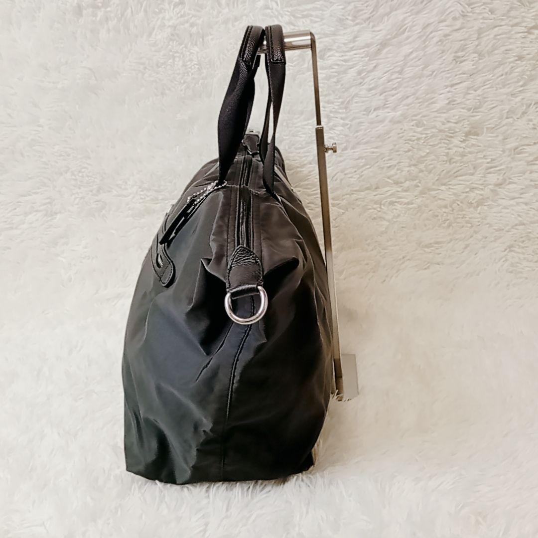 【TANTAN様】コーチ ボストンバッグ 2way 馬車ロゴ ナイロン レザー