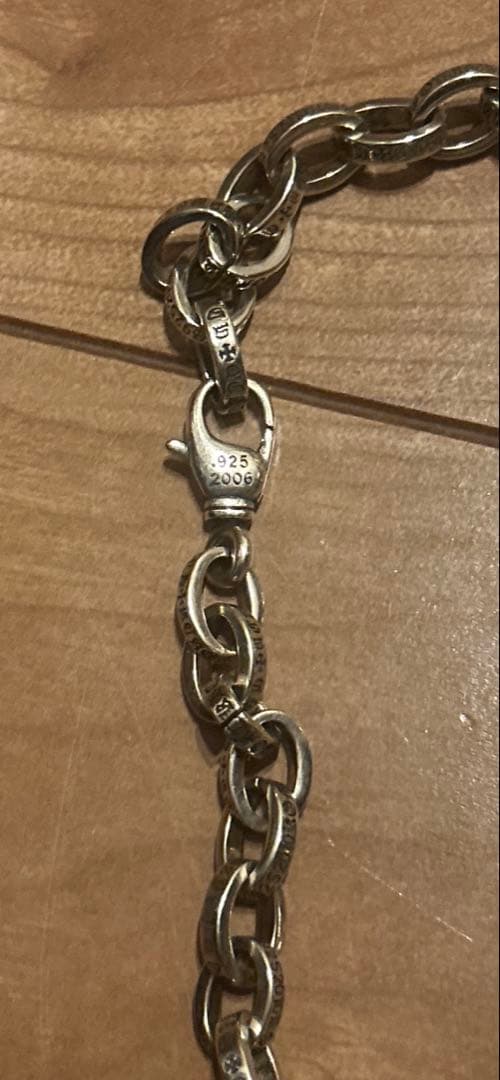 シルバー925刻印ペーパーチェーン53cm ch刻印