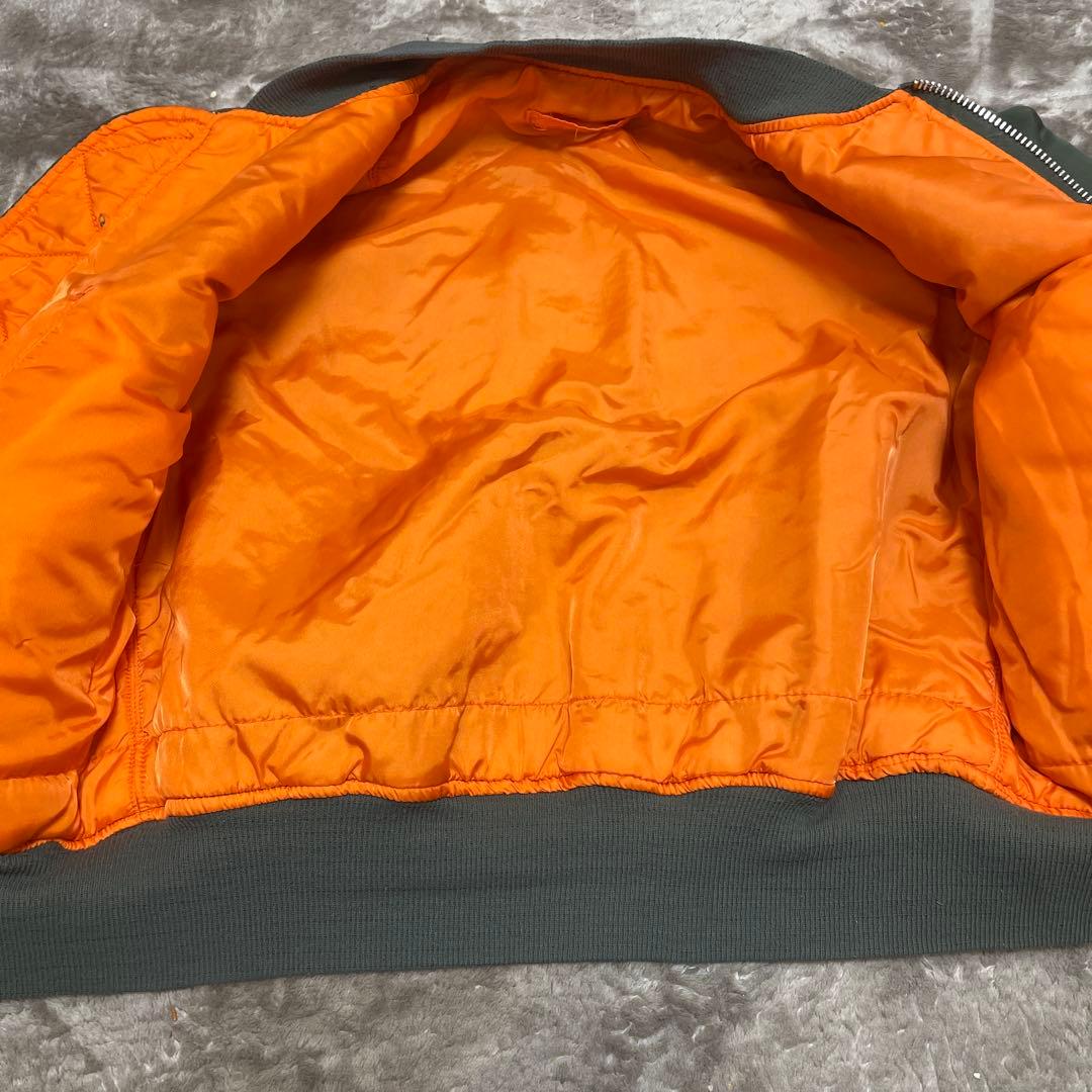 な*ー様 90's USA製 Alpha Industries MA-1 ロゴ