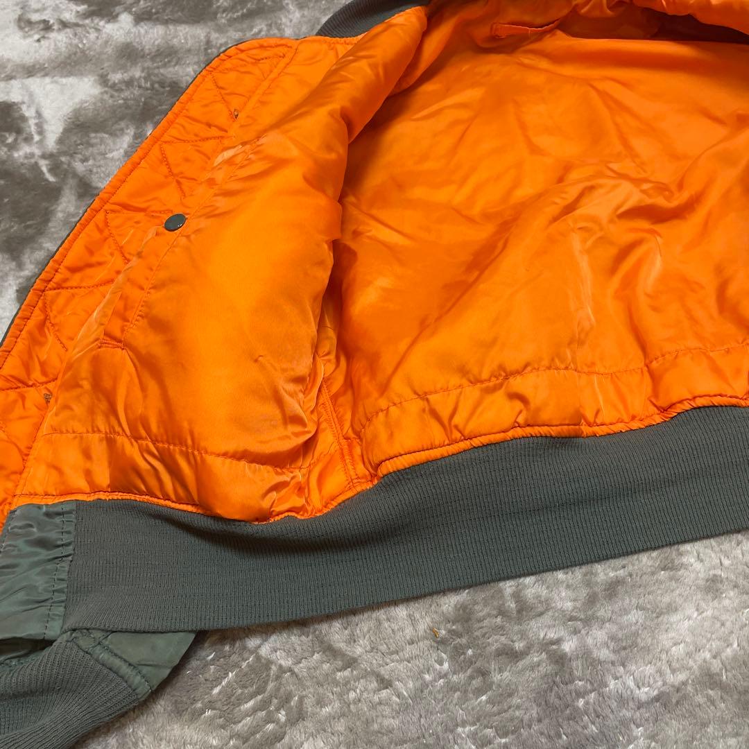 な*ー様 90's USA製 Alpha Industries MA-1 ロゴ