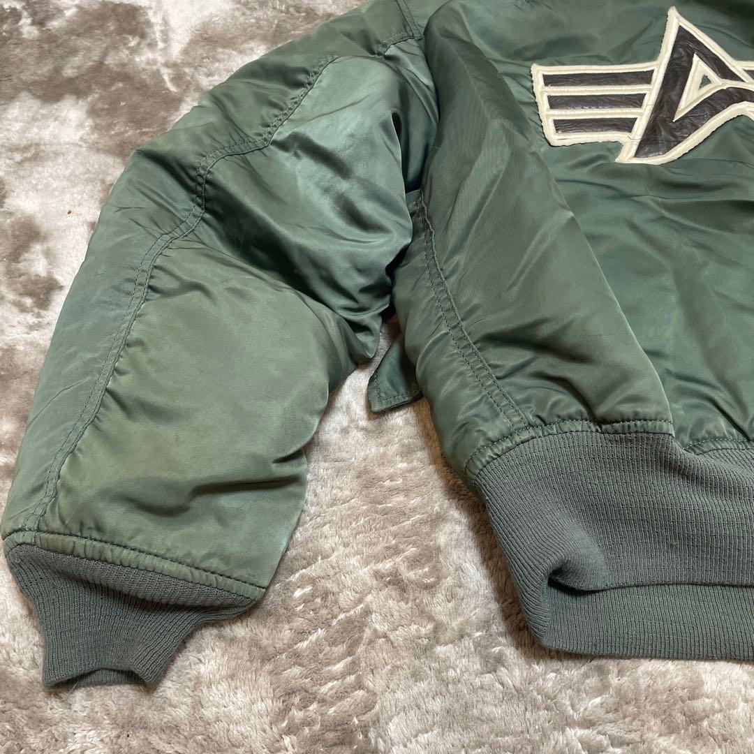 な*ー様 90's USA製 Alpha Industries MA-1 ロゴ
