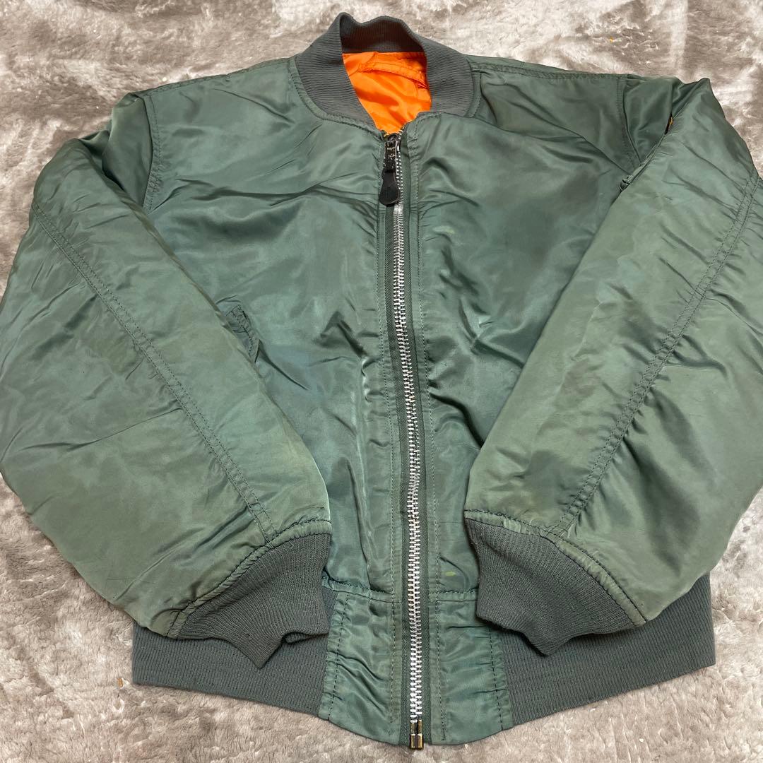 な*ー様 90's USA製 Alpha Industries MA-1 ロゴ
