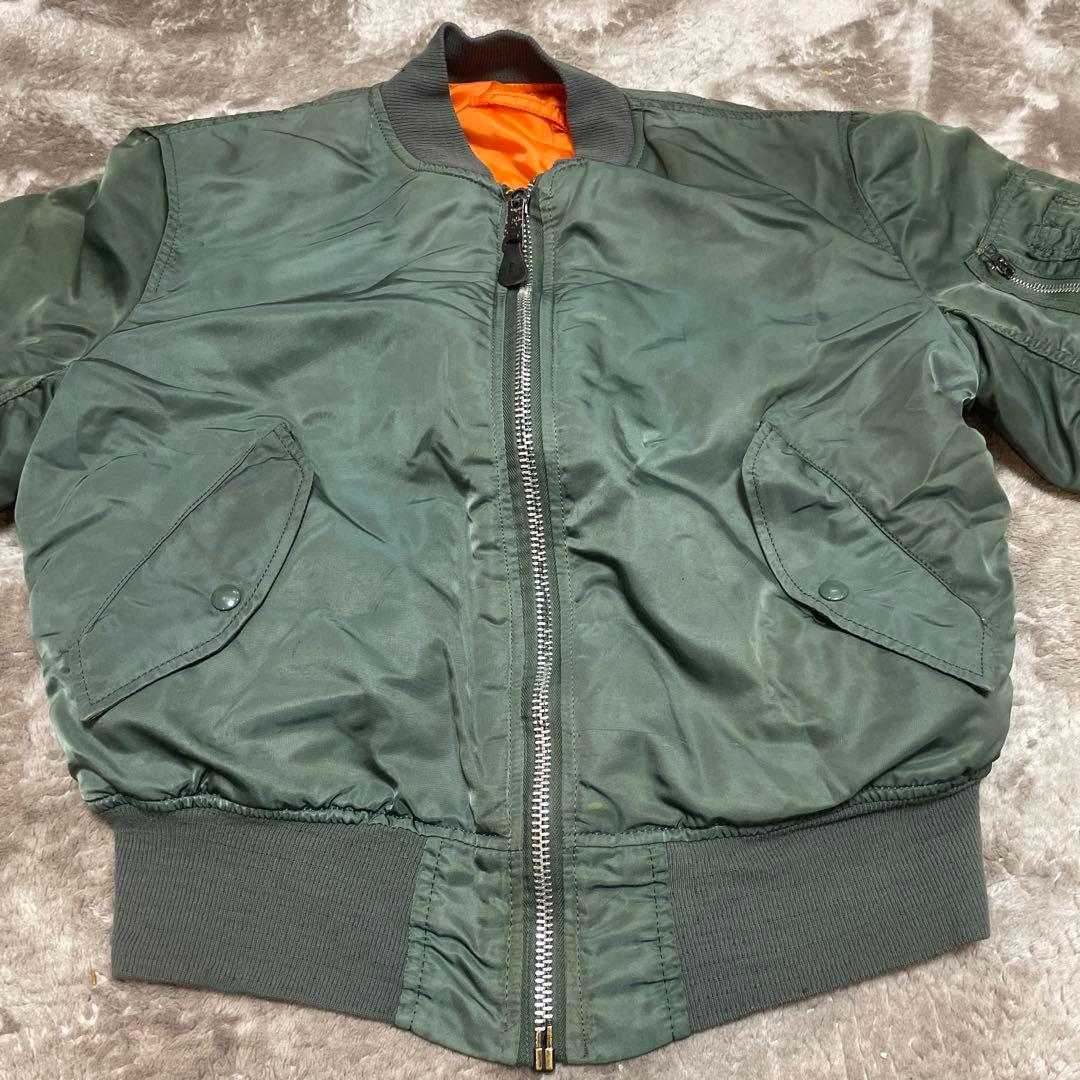 な*ー様 90's USA製 Alpha Industries MA-1 ロゴ