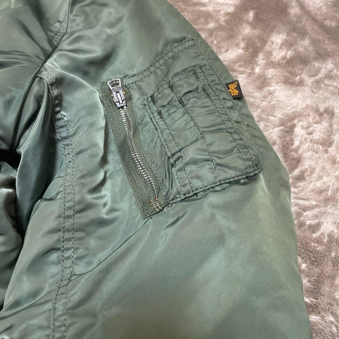 な*ー様 90's USA製 Alpha Industries MA-1 ロゴ