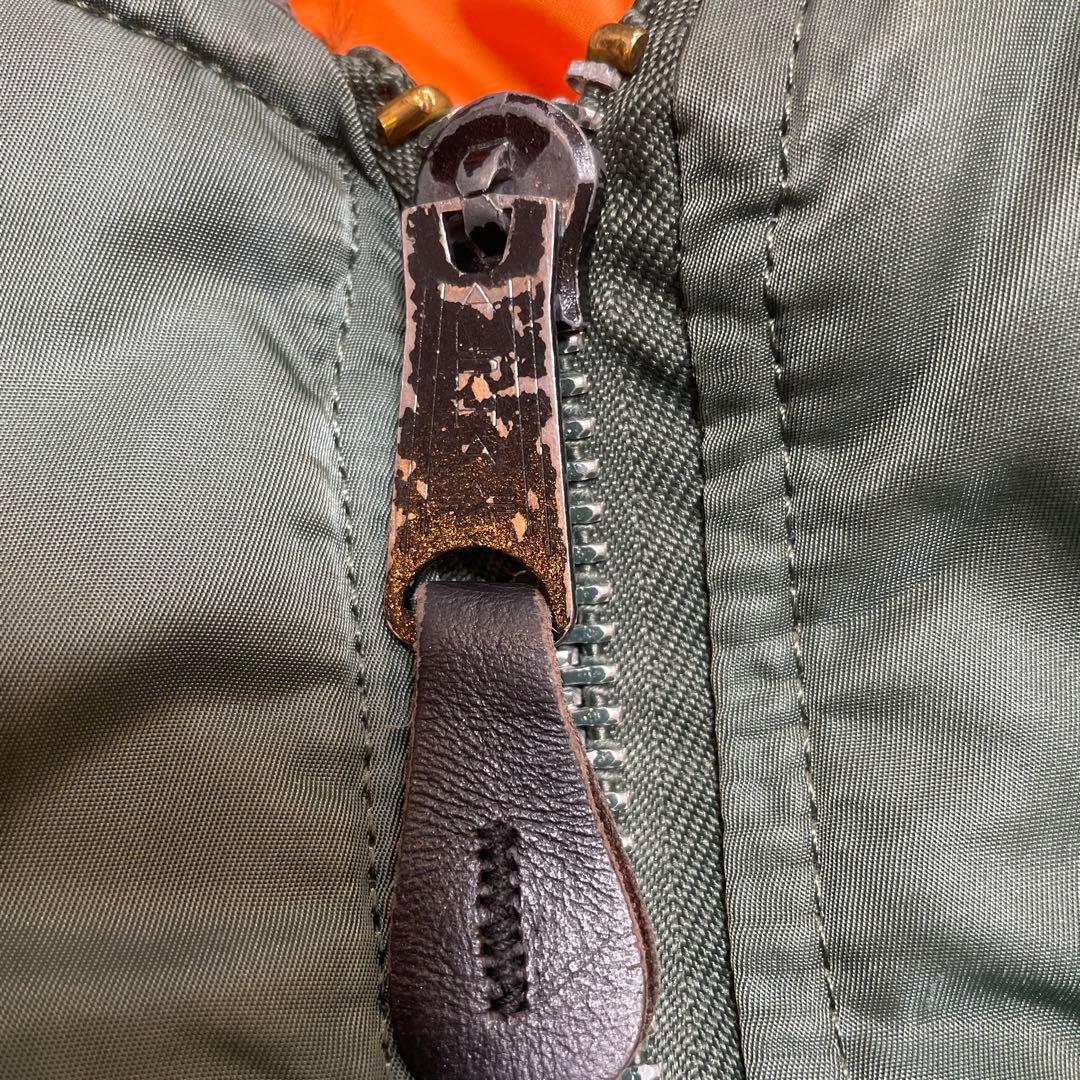 な*ー様 90's USA製 Alpha Industries MA-1 ロゴ