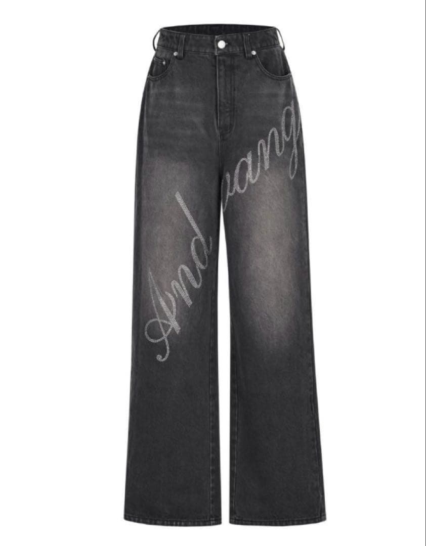【新品 未使用】ANDWANG Kirakira bijou denim M