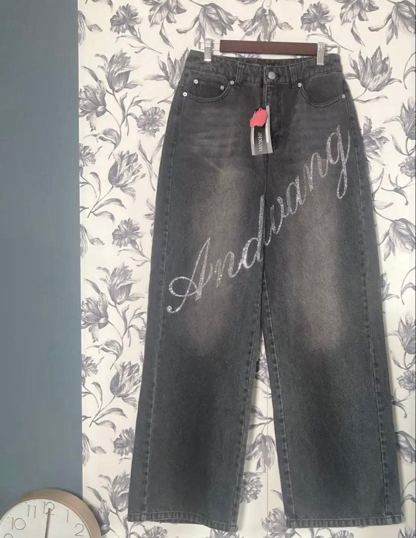 【新品 未使用】ANDWANG Kirakira bijou denim M