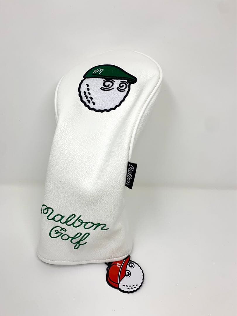 新品★ Malbon Golf マルボンゴルフ　ヘッドカバー4点セット　ホワイト