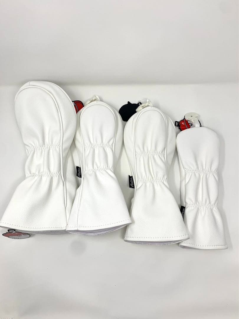 新品★ Malbon Golf マルボンゴルフ　ヘッドカバー4点セット　ホワイト