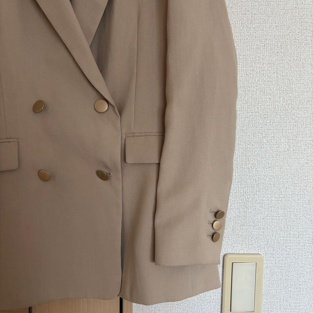 完売品☆グリーンレーベル ダブルブレスト ジャケット ウォッシャブル・防シワ