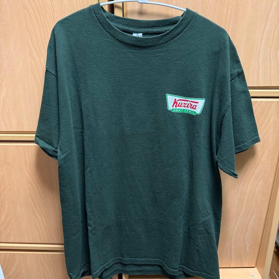 KUZIRA クリスピーTシャツ　緑　Lサイズ