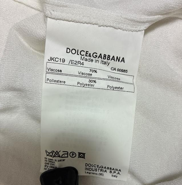 DOLCE&GABBANA DGロゴ ラインストーン ジップ 白 レディース ⑬