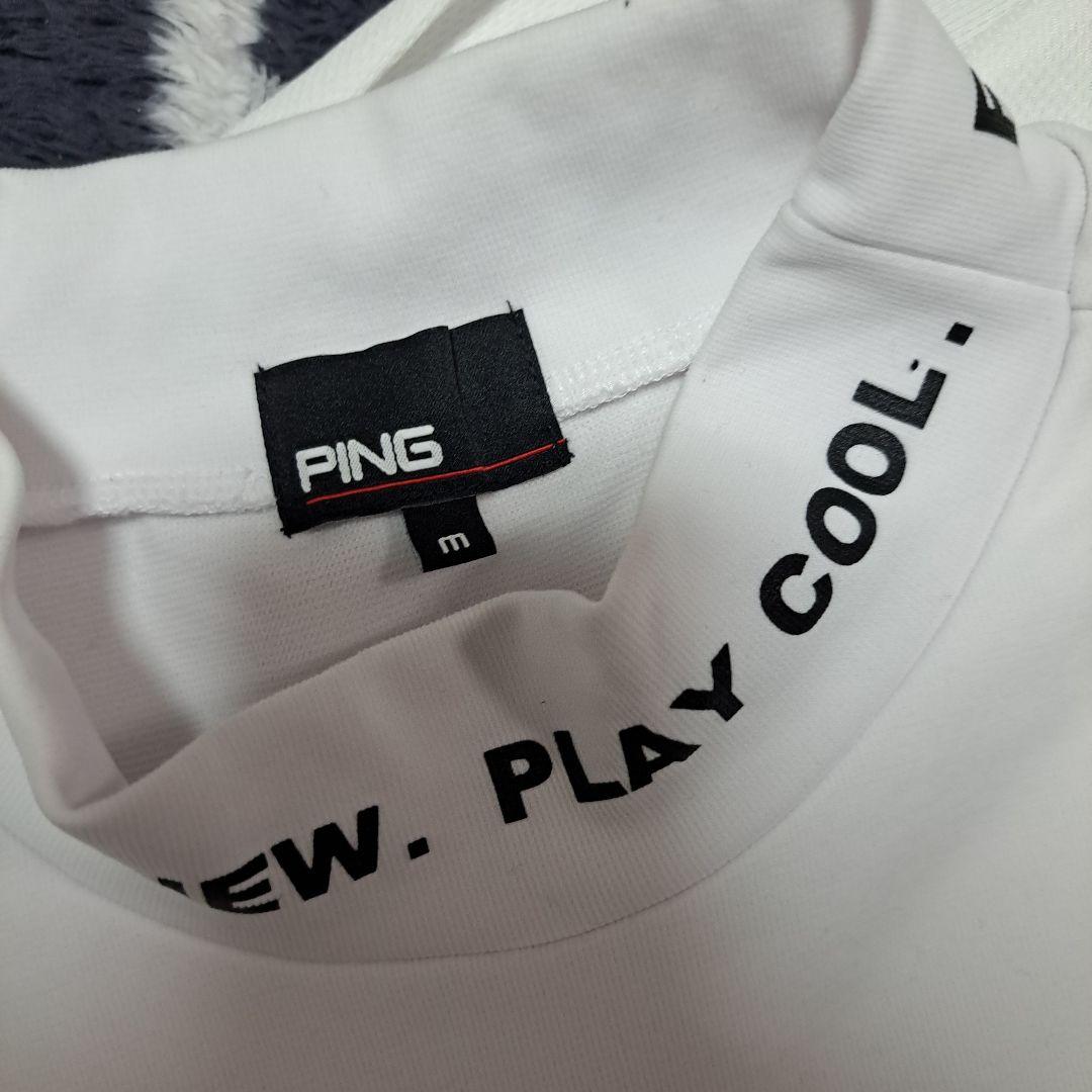 PING 半袖シャツ ホワイト/ブラック　三枚セットお買い得