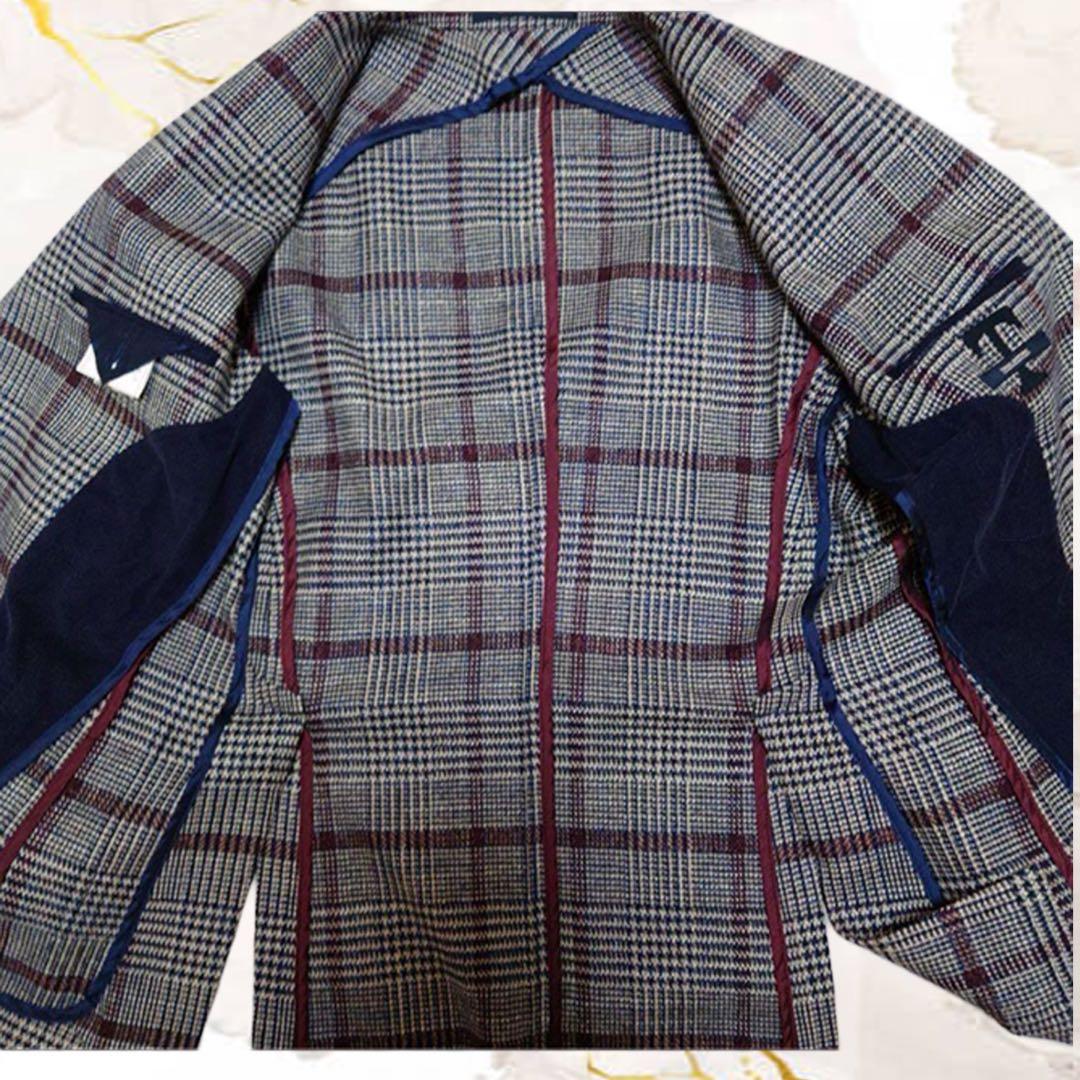 タリアトーレ グレンチェック 2ピースジャケット ジレSize 44