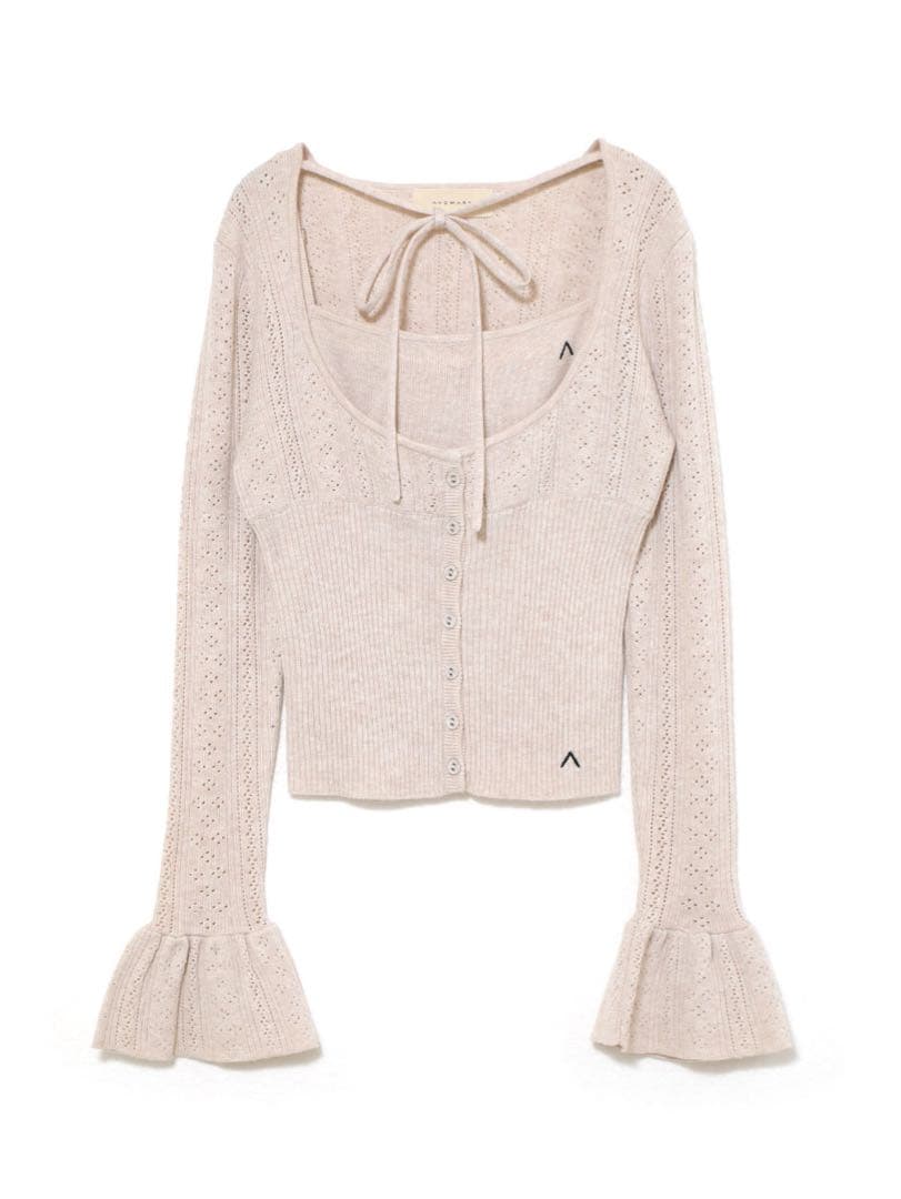 ANDMARY Raelynn knit tops ピンク 即日発送