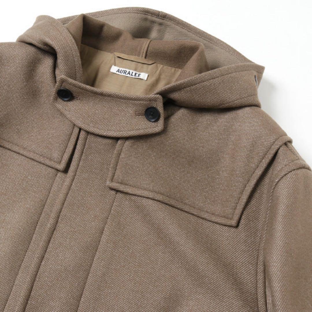 ジャケット・アウター AURALEE WOOL SILK MELTON DUFFLE COAT