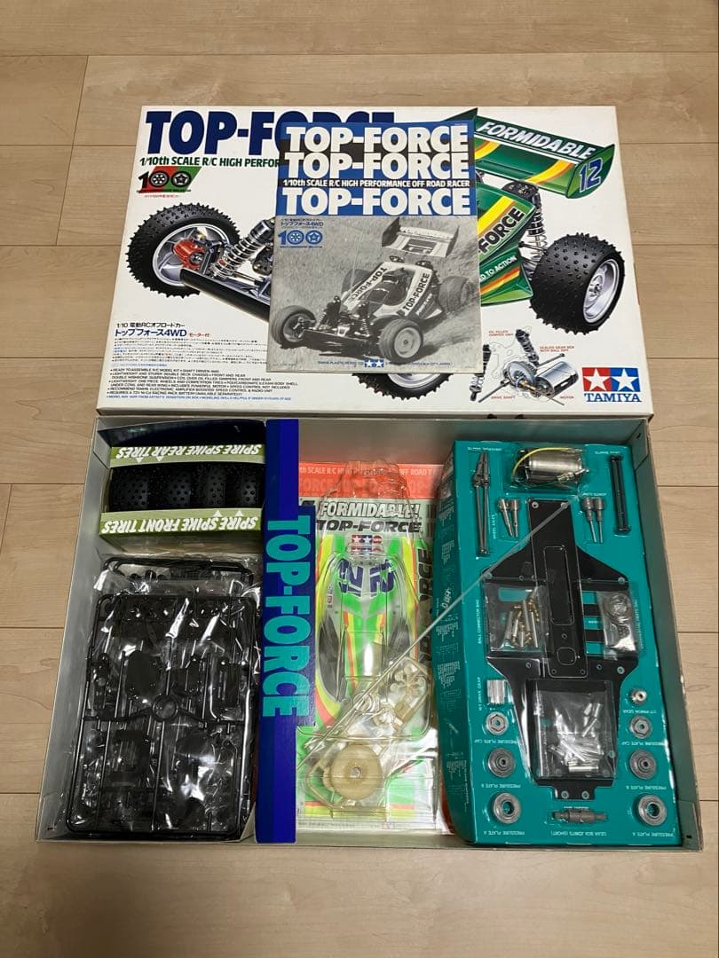 新品希少トップフォース当時物タミヤ1/10EVOマンタレイ