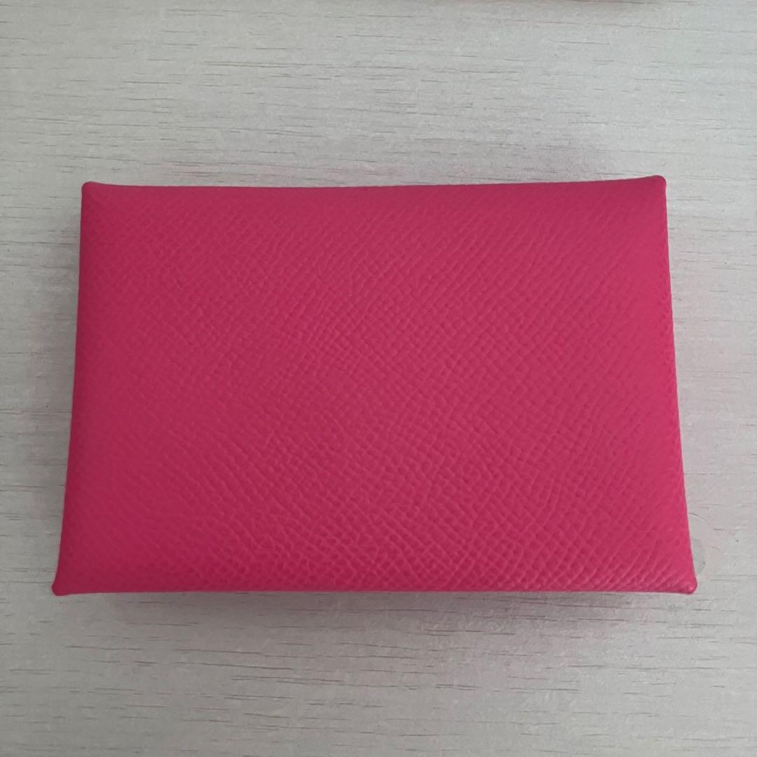 【ぺこちゃん】【新品未使用】HERMES カルヴィデュオ 　ローズアザレ