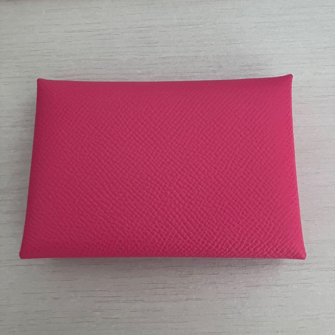 【ぺこちゃん】【新品未使用】HERMES カルヴィデュオ 　ローズアザレ