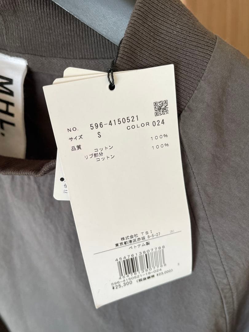 【新品】2024SS マーガレットハウエル　コットンブラウス地　Tシャツ